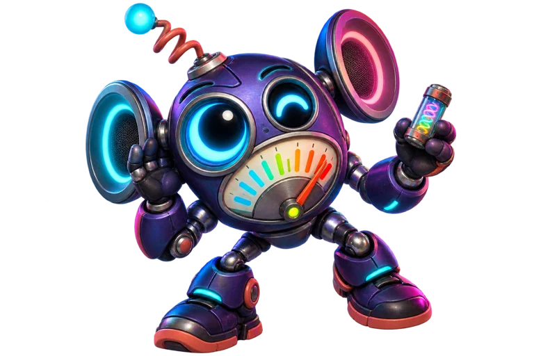 Groanbot, your purple robot joke-testing host